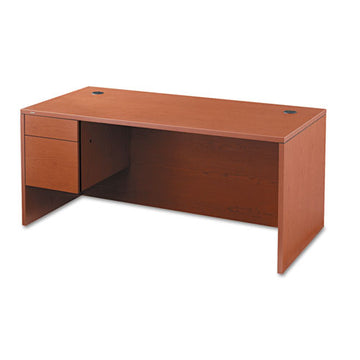 HON® 10500 Series "l" Workstation Single Pedestal Desk, 66" X 30" X 29.5", Bourbon Cherry freeshipping - TVN Wholesale